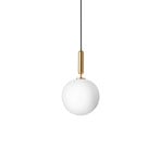 Miira 1 Pendelleuchte Large Brass/Opal White - Nuura