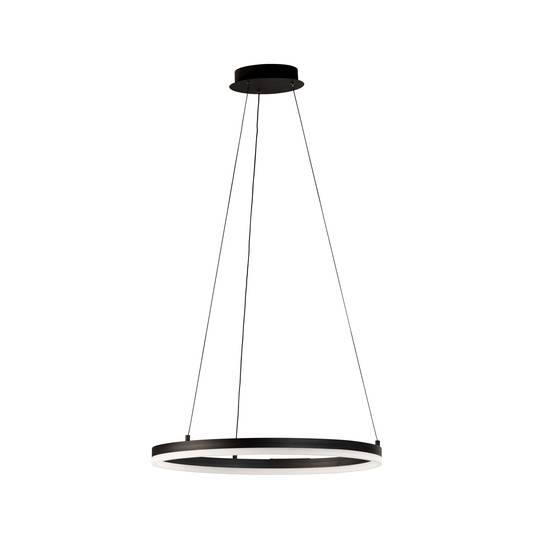 Sirko LED pendant light, black/white, metal, CCT, dimmable Lights.co.uk