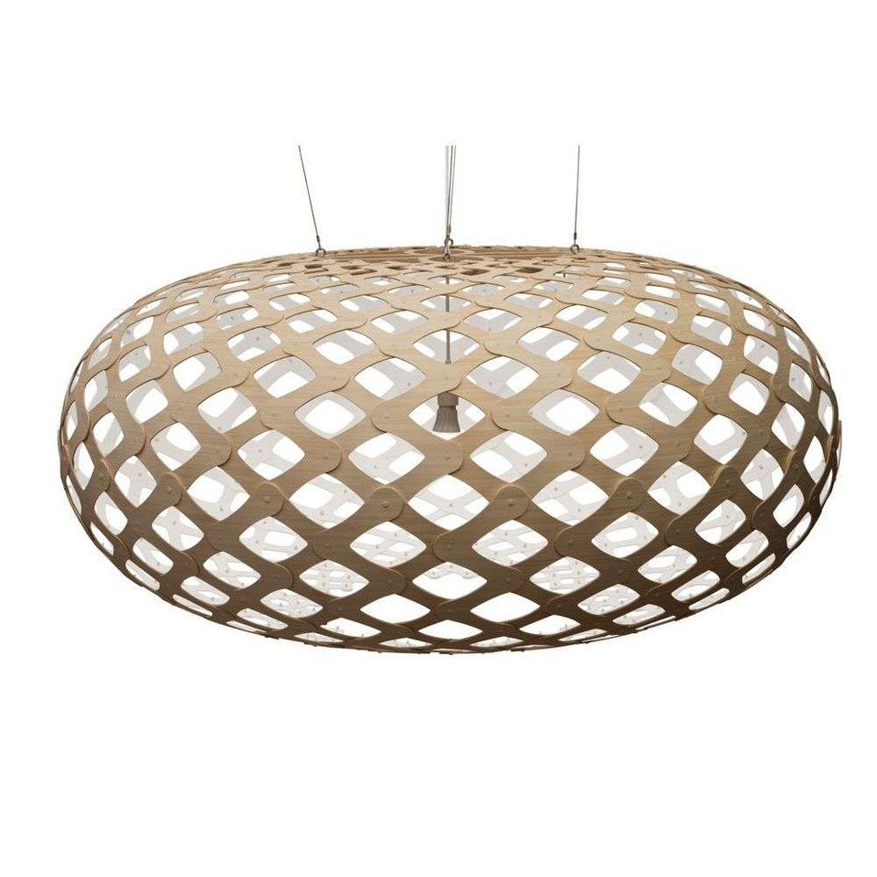 david trubridge Kina pendellampa Ø 140 cm trä/vit, trä från david trubridge
