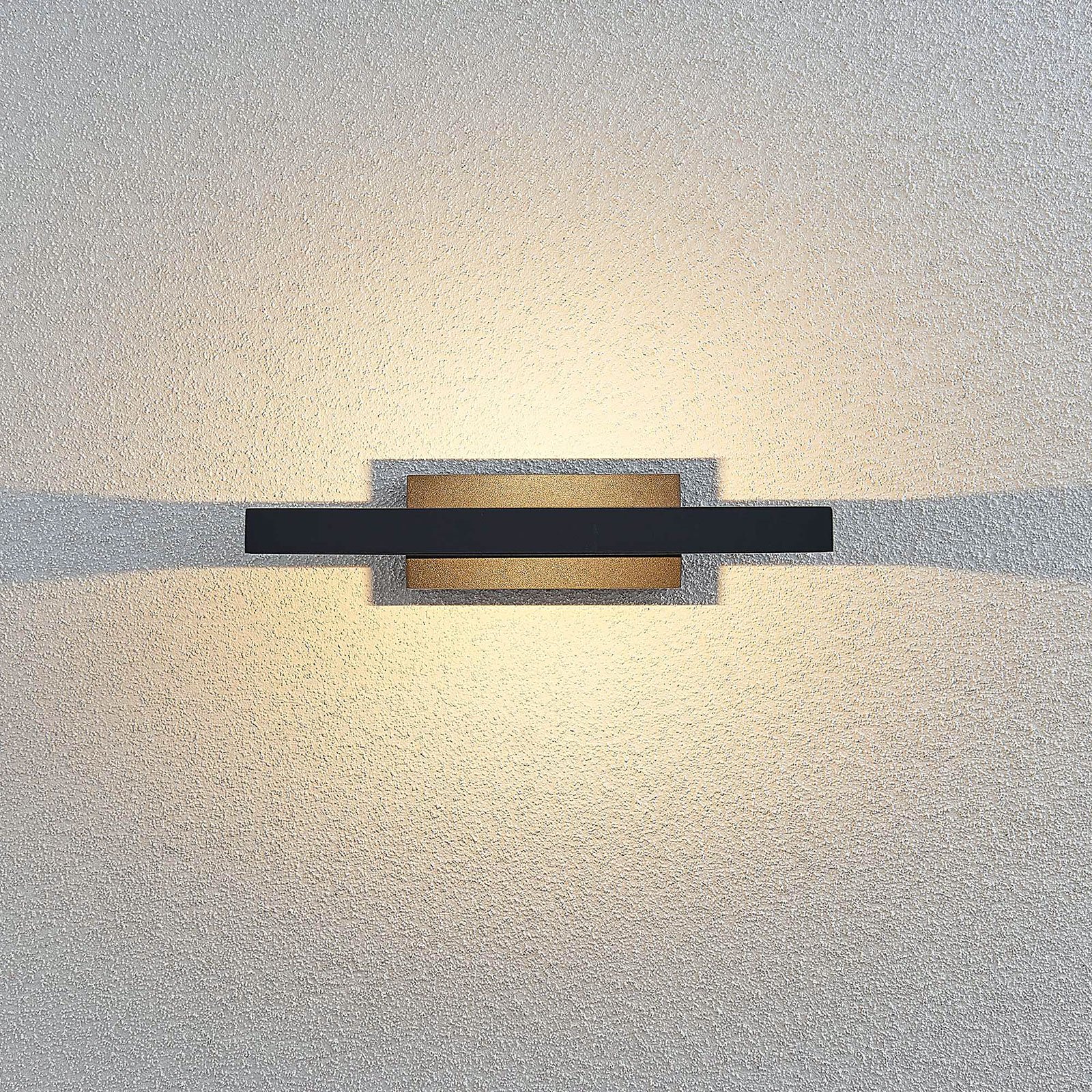 LED-Außenwandleuchte Loki, dunkelgrau, 26 cm
