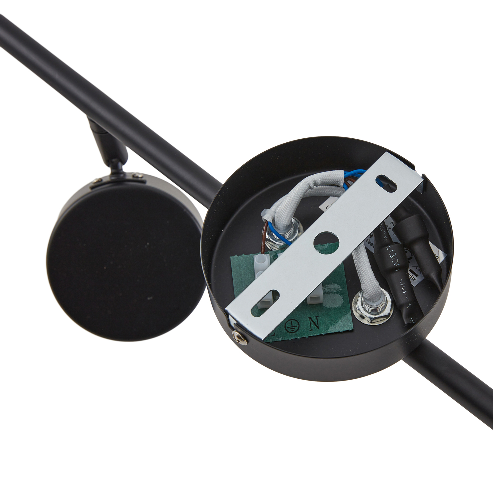 Lindby taklampe Jyla, 6 lyskilder, matt svart