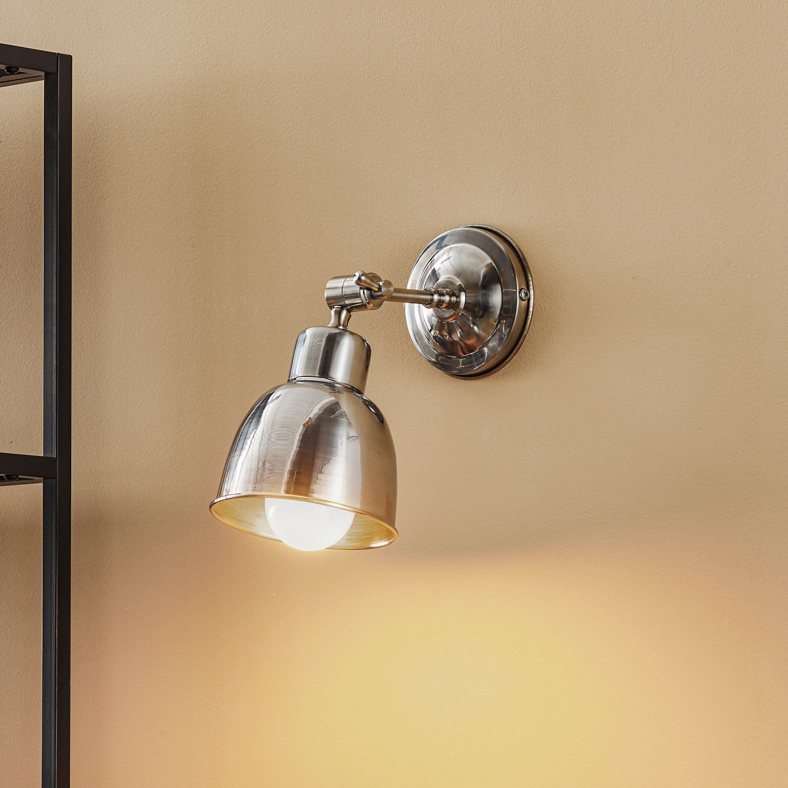 Euluna Aplică Emoti 1 bec cromată - Camera de zi / sufragerie - Design industrial - Metal