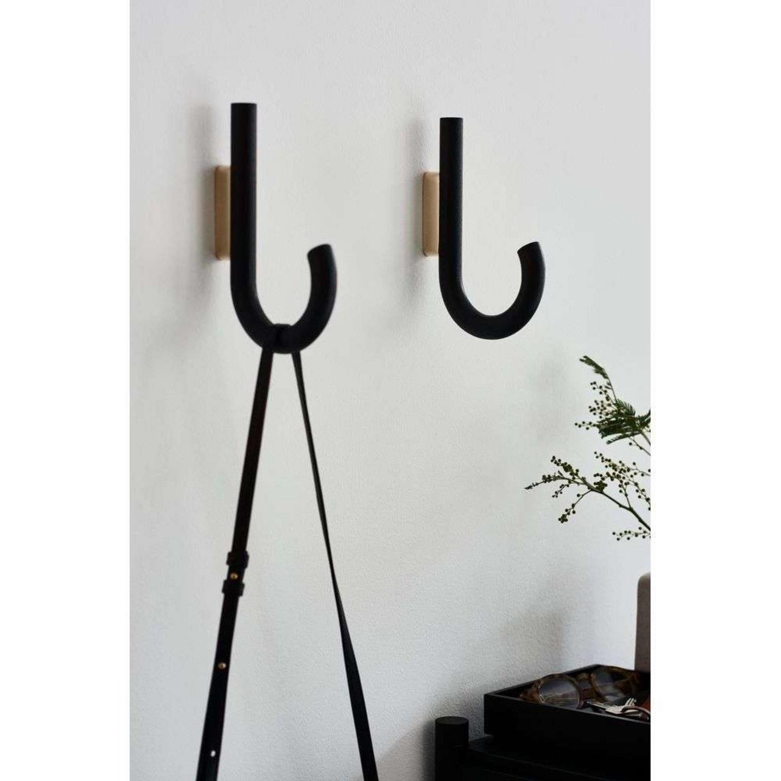 Hook Hanger Negru Stejar/Alamă - GEJST