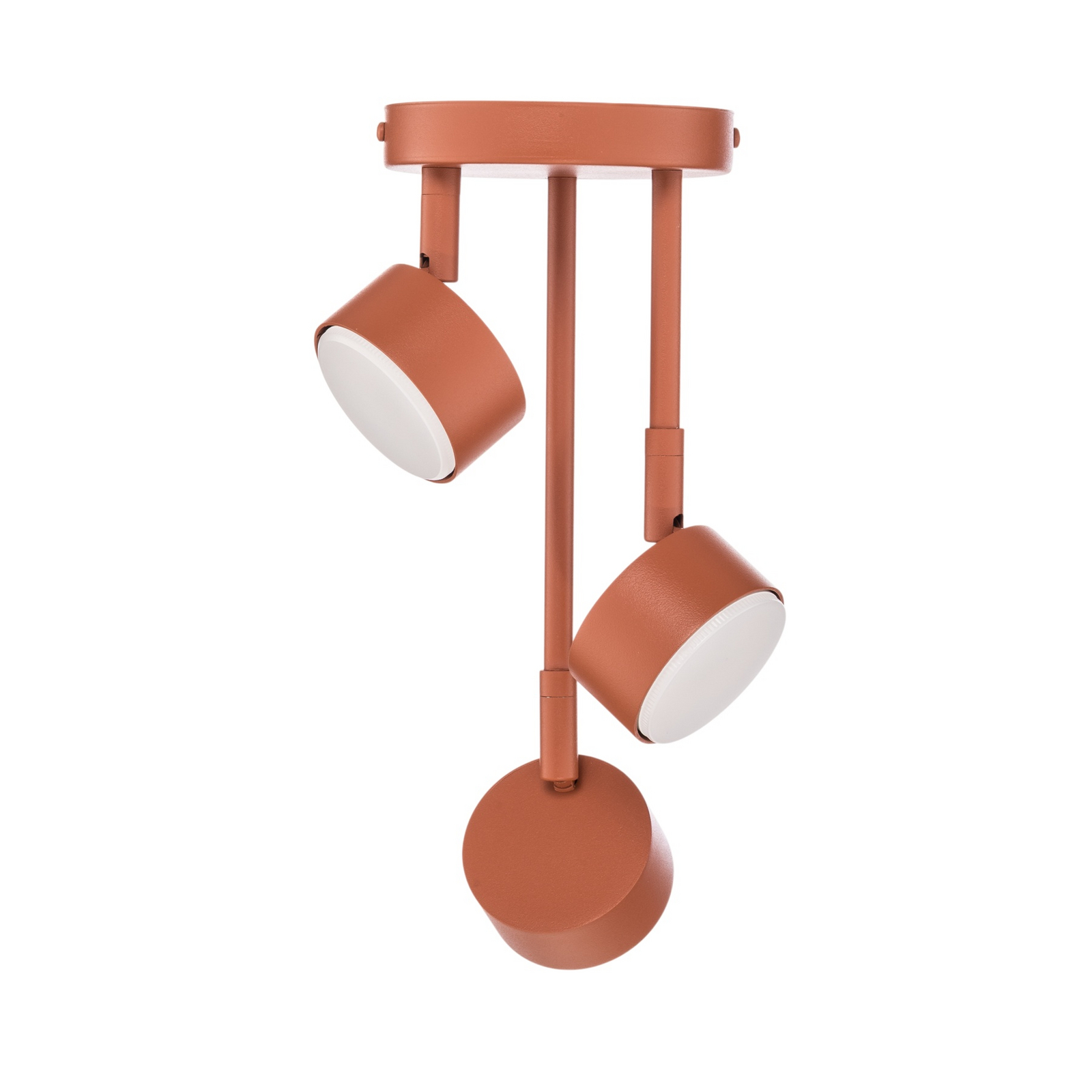 Spot de tavan Nemo, 3 becuri, roșu, mobil, GX53