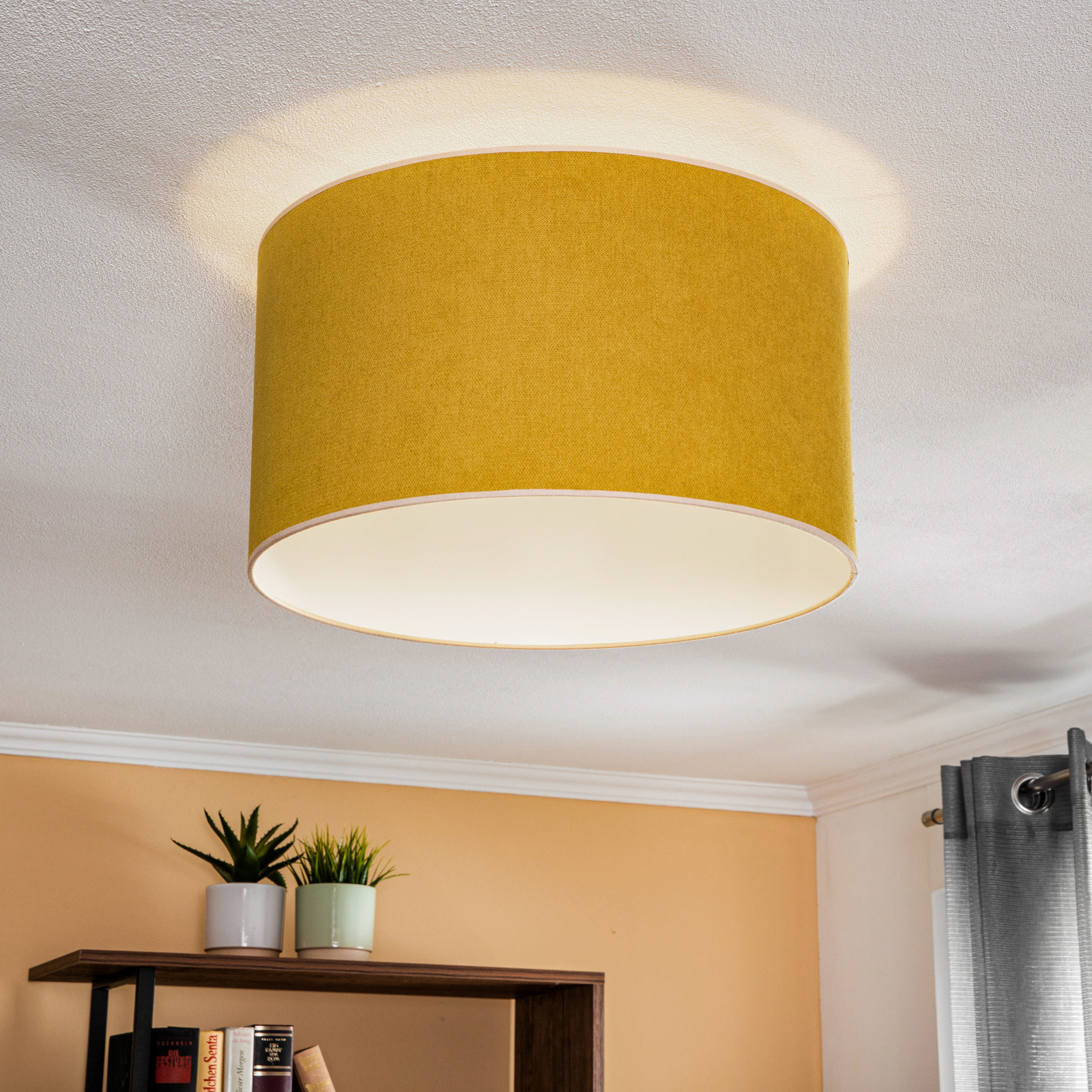 Pastell Roller ceiling lamp Ø 45cm yellow