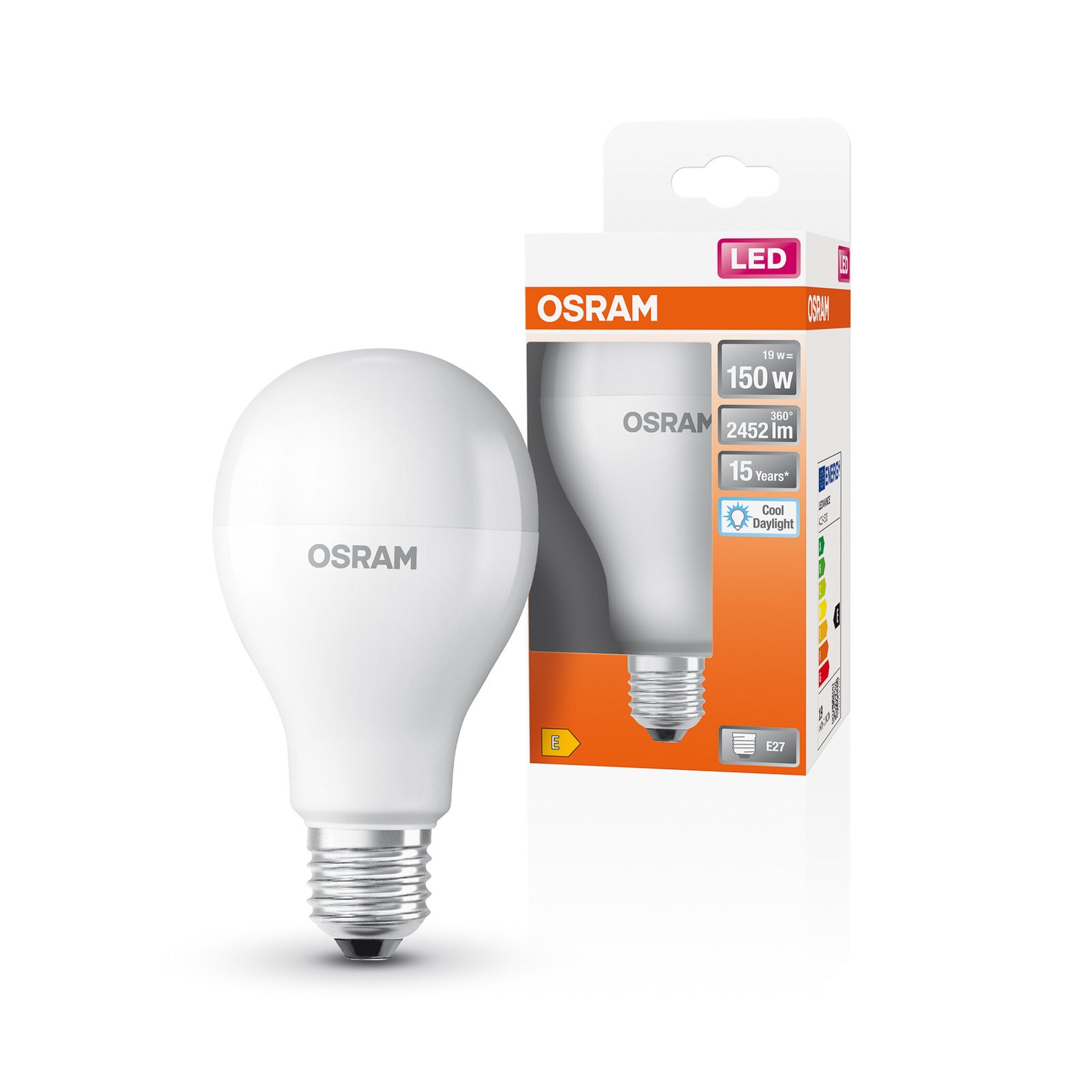 OSRAM Star LED lamp E27 19W 2.452lm 6.500K mat