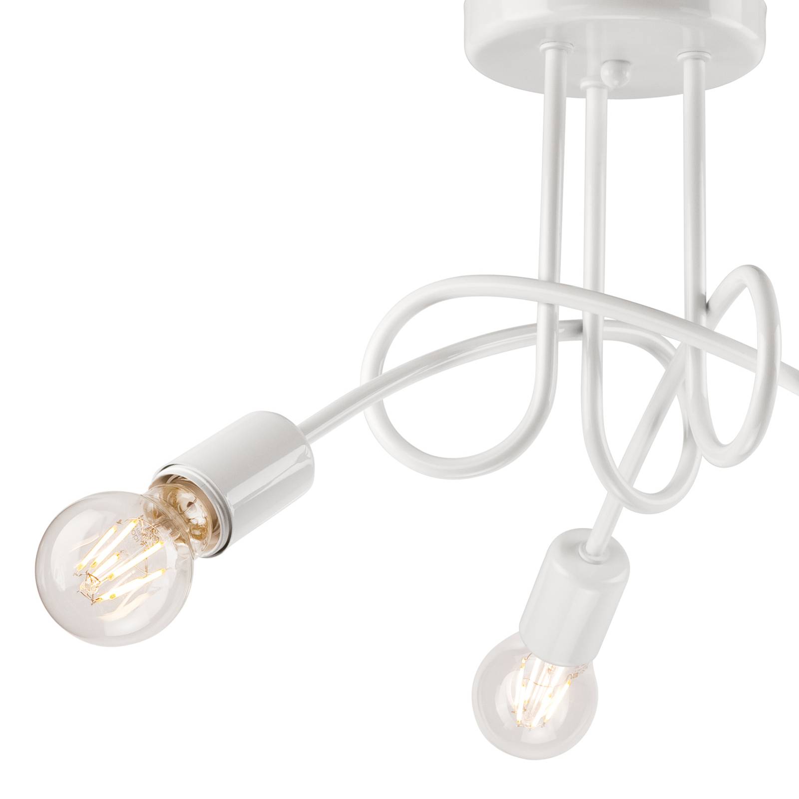 Envostar Plafonnier Joiy croisé 3 lampes blanc