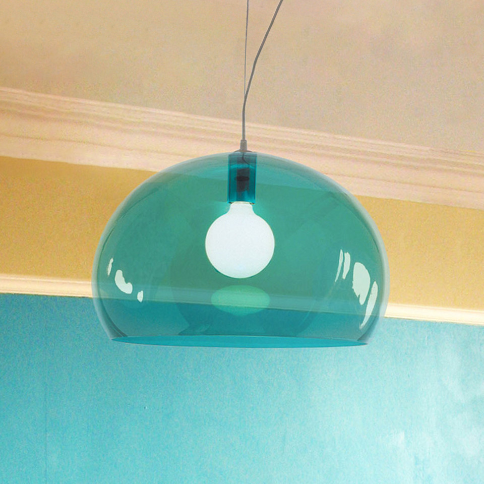 Kartell FL/Y pendellampa Ljusblå, blå från Kartell