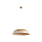 Caliva hanglamp, Ø 60 cm, beige/wit, henneptouw - Lindby