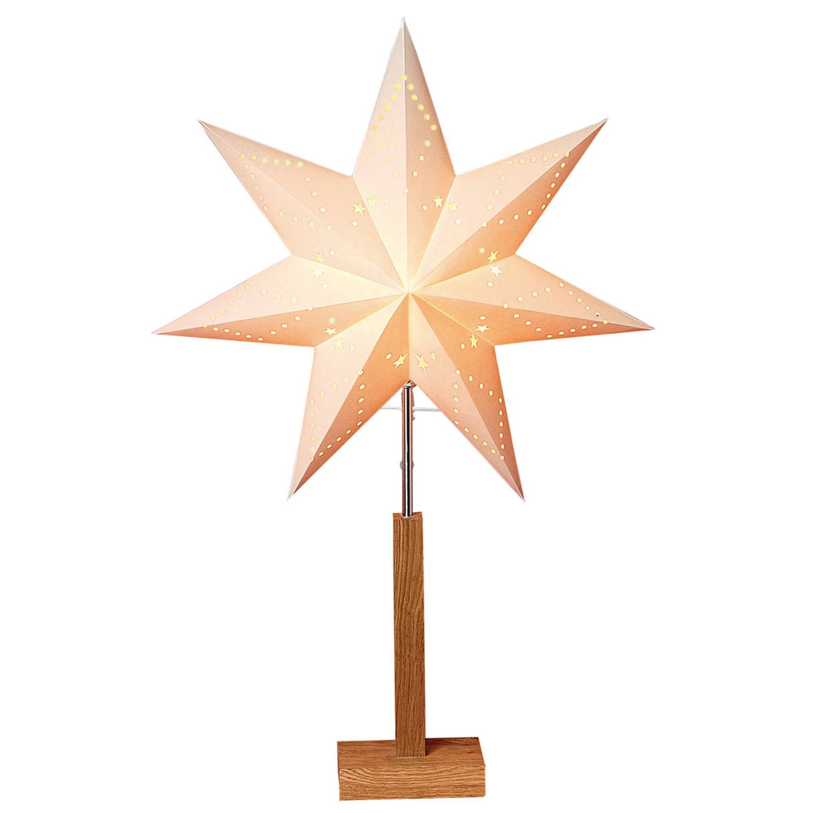 Karo – dekoracyjna lampa stojąca, gwiazda 70 cm