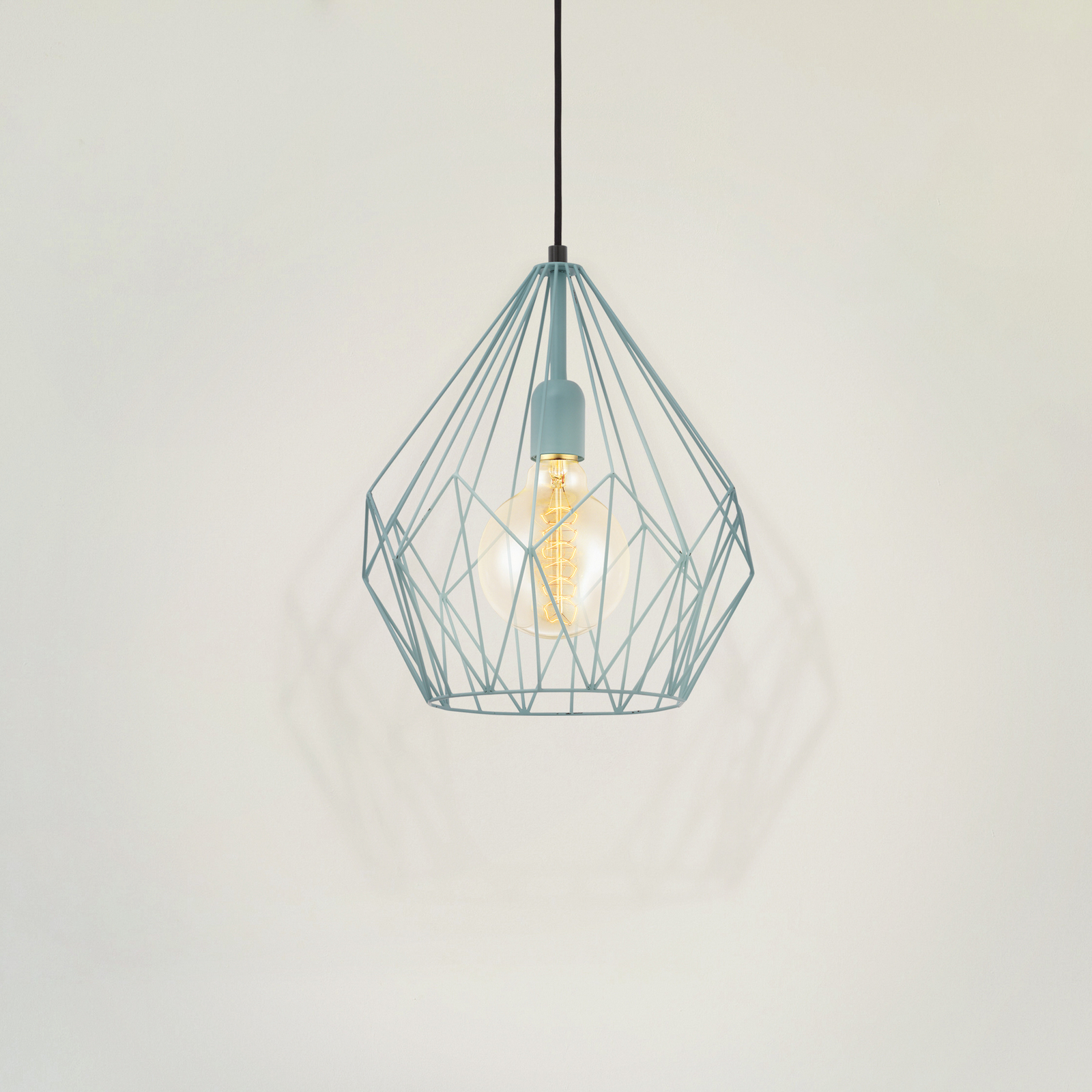 Hanglamp Carlton Vintage-look mintgroen