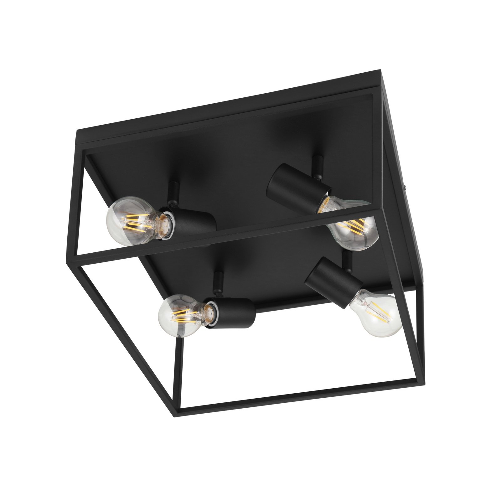 Plafoniera Silentina a 4 luci, 36x36cm Plafoniera Silentina a 4 luci, 36x36cm