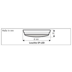 Lampa do nadbudowania LED dla Eco Plano II, chrom