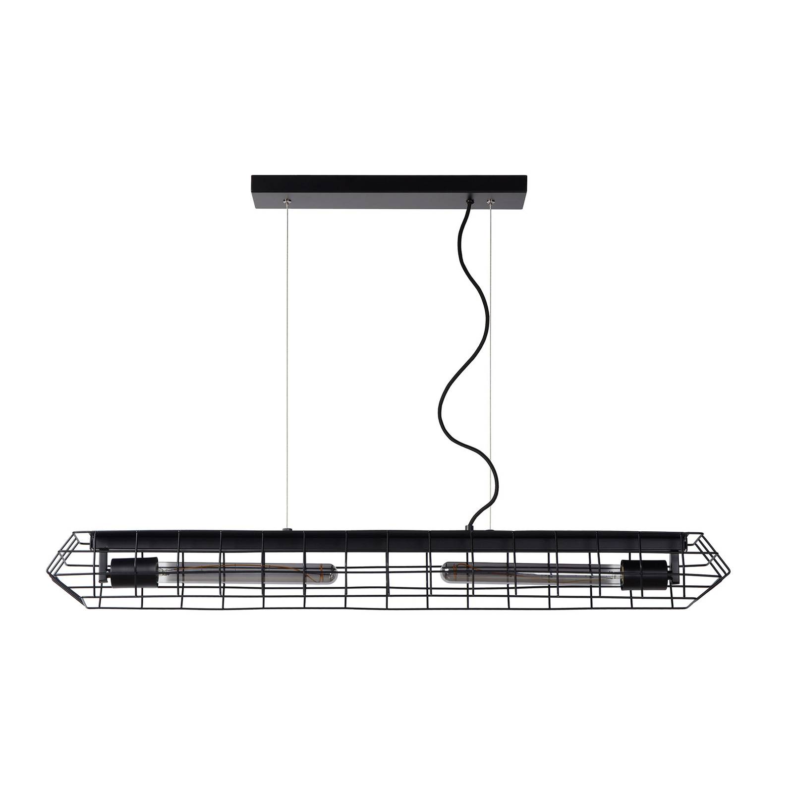 Lucide Pendant Light - Kitchen Island Light - Hanging Light - dimmable - Vintage - Black