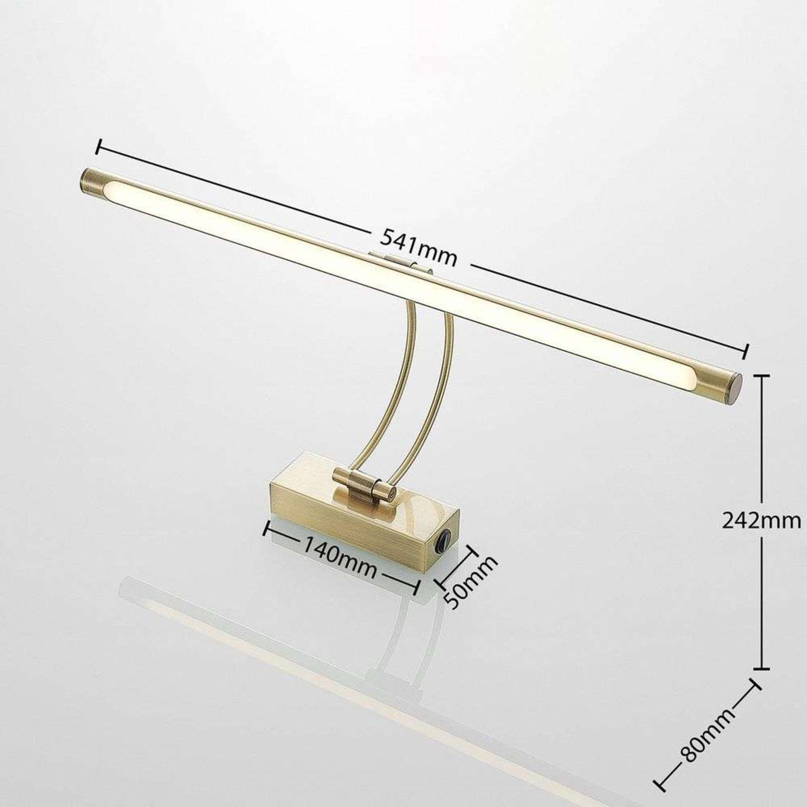 Dimitrij Bow Aplique de Pared Brass - Lucande