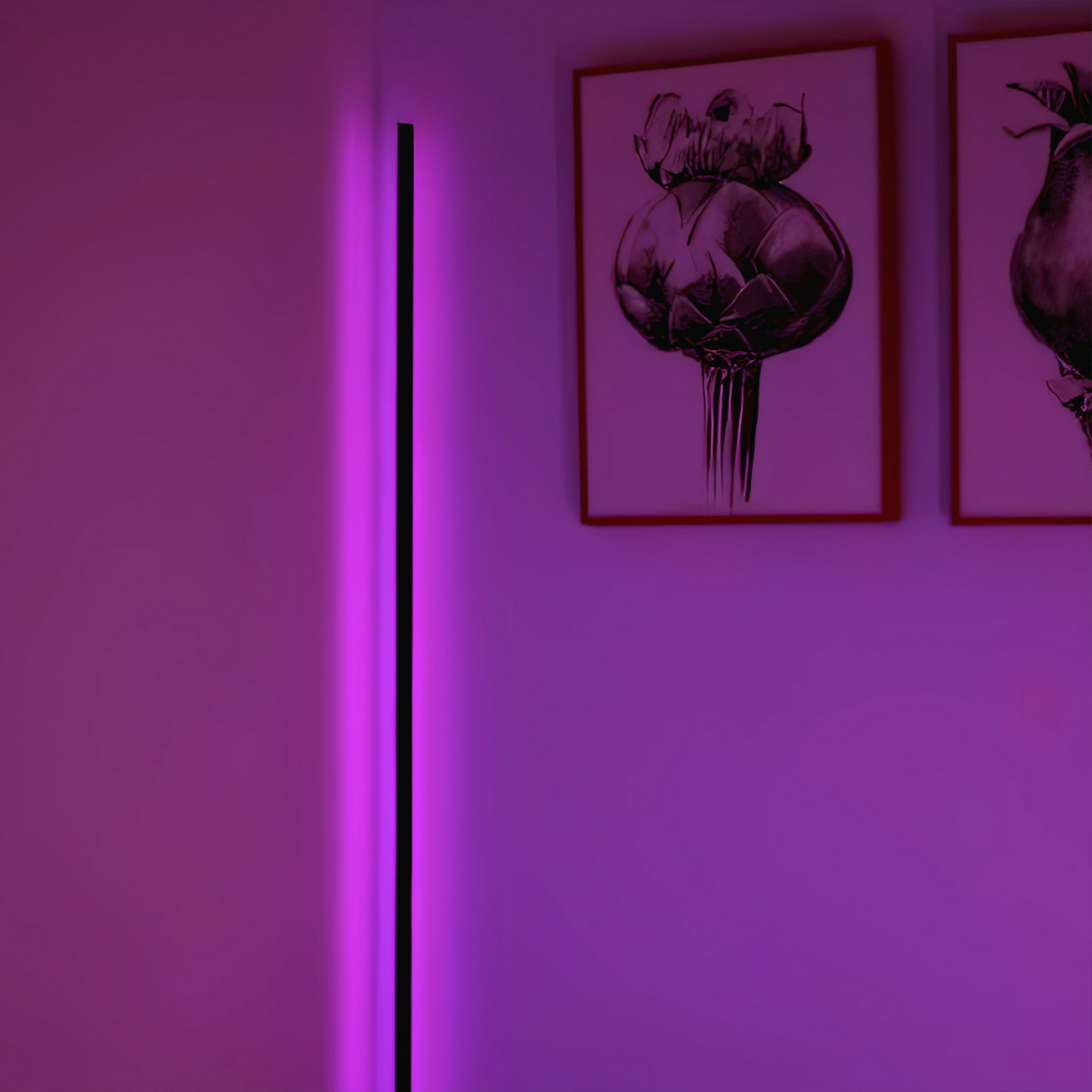 OSRAM SMART+ WiFi LED-Stehlampe ROUND schwarz 140 cm RGB CCT