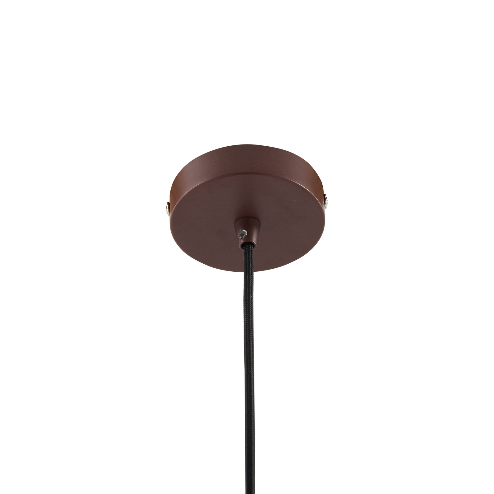 Lindby Elorri pendant light, brown, metal, Ø 38 cm