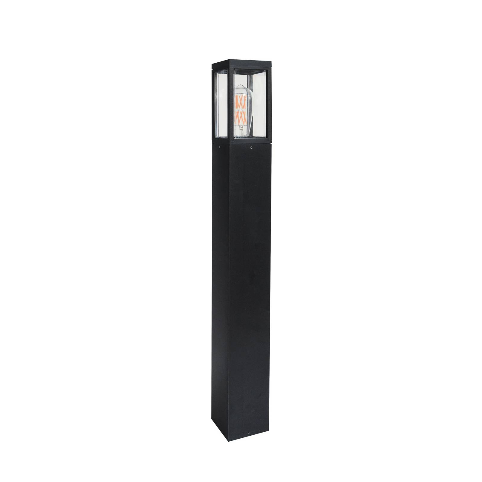 Wegeleuchte Dubai, schwarz, ABS, Polycarbonat, E27
