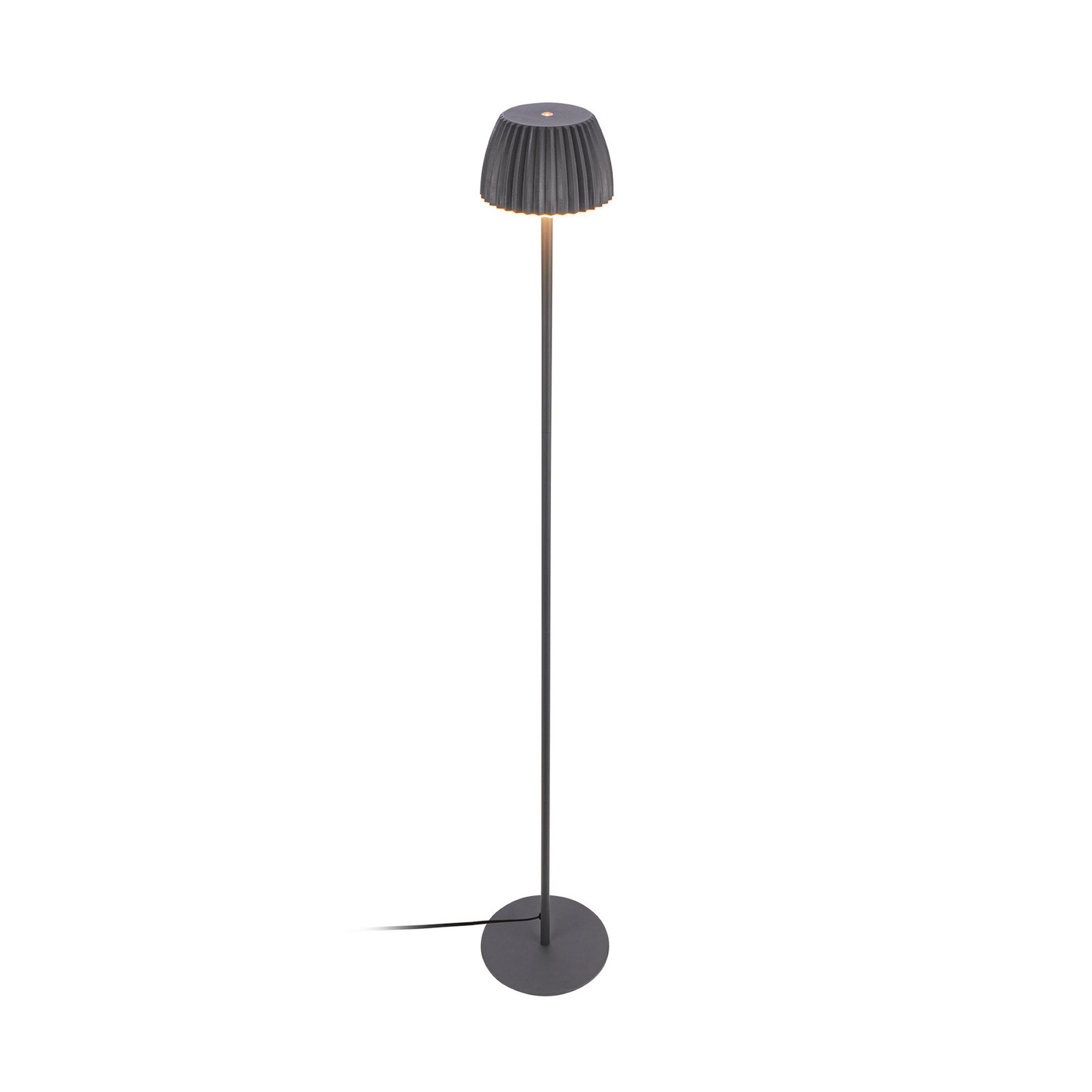 LED-Stehlampe Loca, anthrazit, Höhe 123 cm Kunststoff/Metall