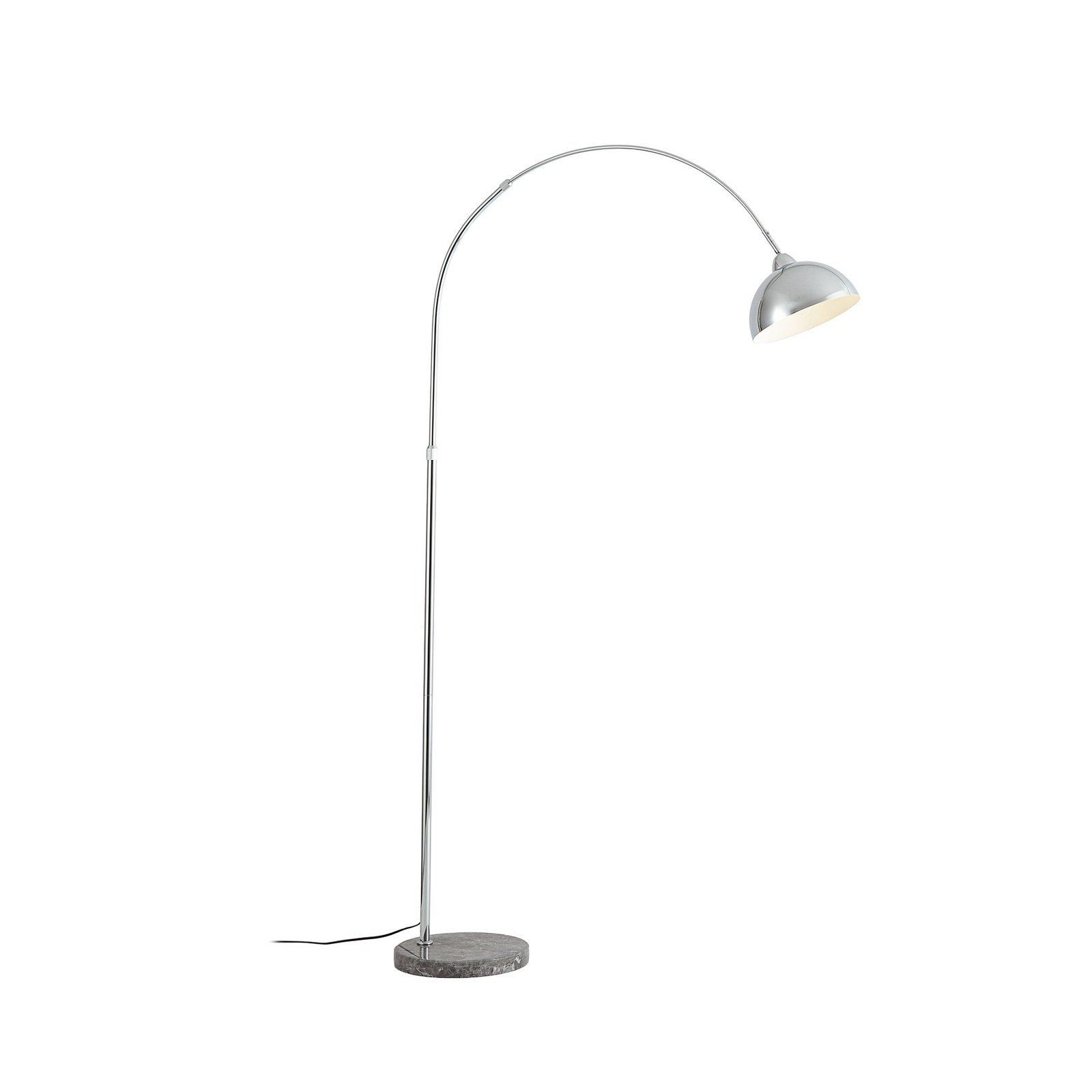 Lindby Piantana Tonka, cromo, metallo/marmo, 185 cm, E27