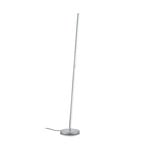 Lámpara de pie LED Fabia con control por gestos, color níquel, altura 160 cm,