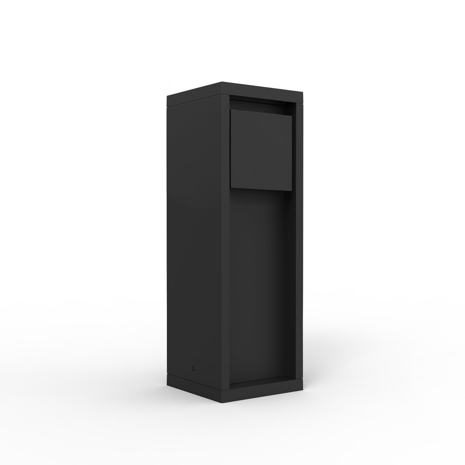 Colonne de prises MAINS, noire, hauteur 24 cm, IP54, max. 3500 W