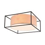 Ross ceiling light with fabric shade, 50 x 50 cm