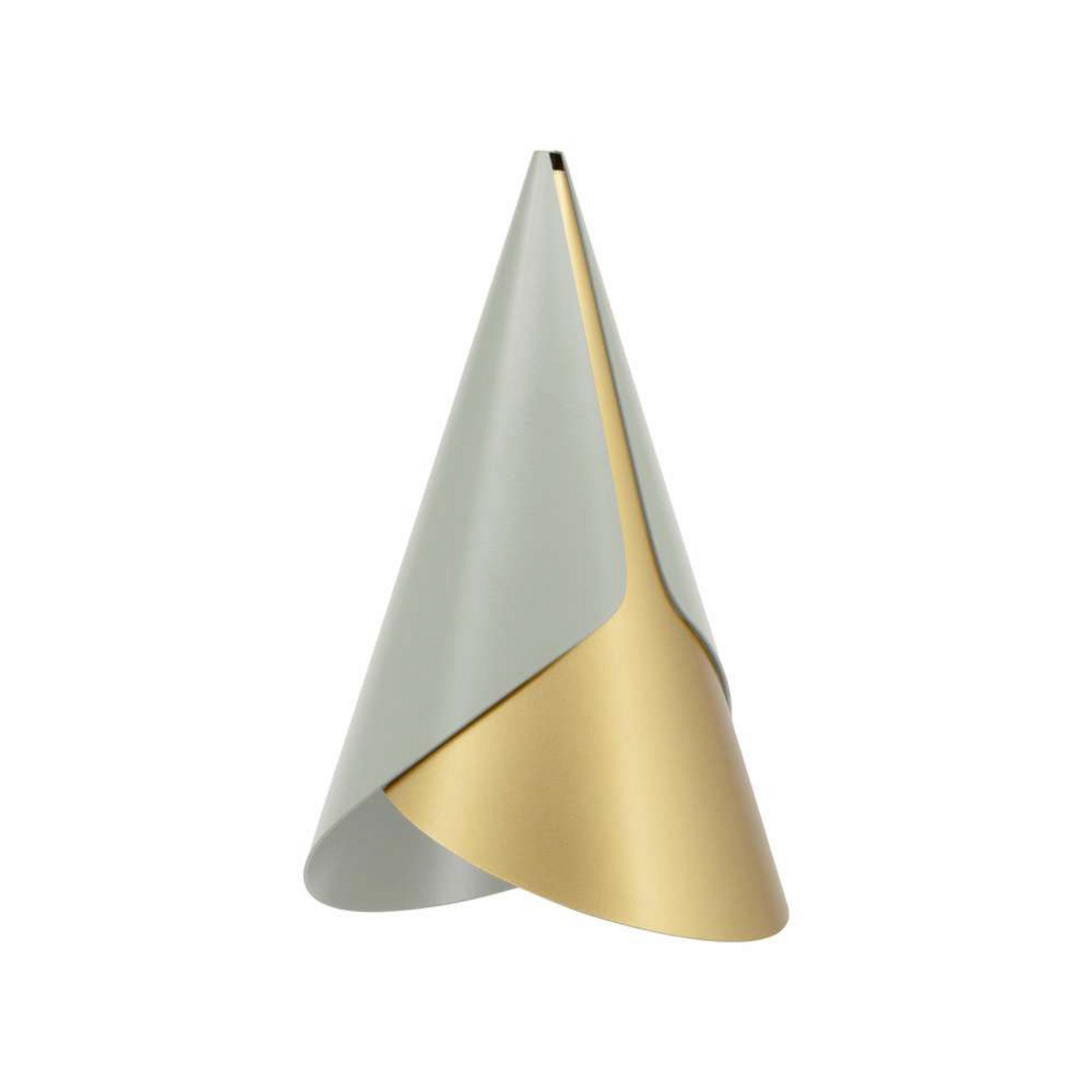 Cornet Nuance Abajur Olive/Brass - UMAGE