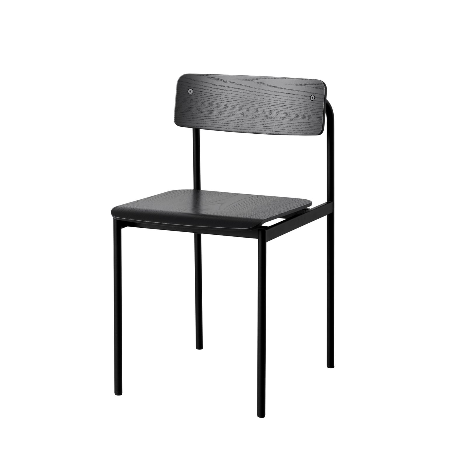 OFFSET-stol, svart/svart, høyde 77 cm – Moebe OFFSET-stol, svart/svart, høyde 77 cm – Moebe