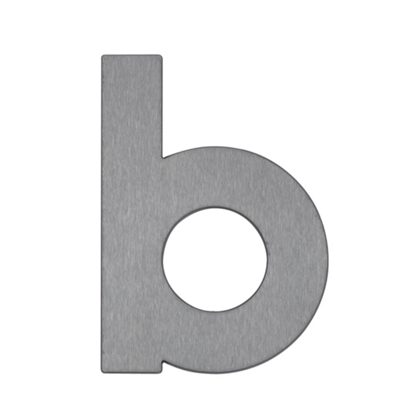 HAUSNUMMER Albert Leuchten Huisnummer - letter b - alu / grijs / zink - Roestvrij staal - buitenlamp