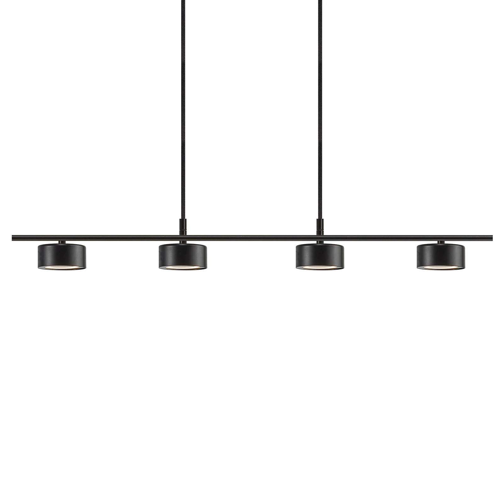 LED-Pendelleuchte Clyde, vierflammig, gerade