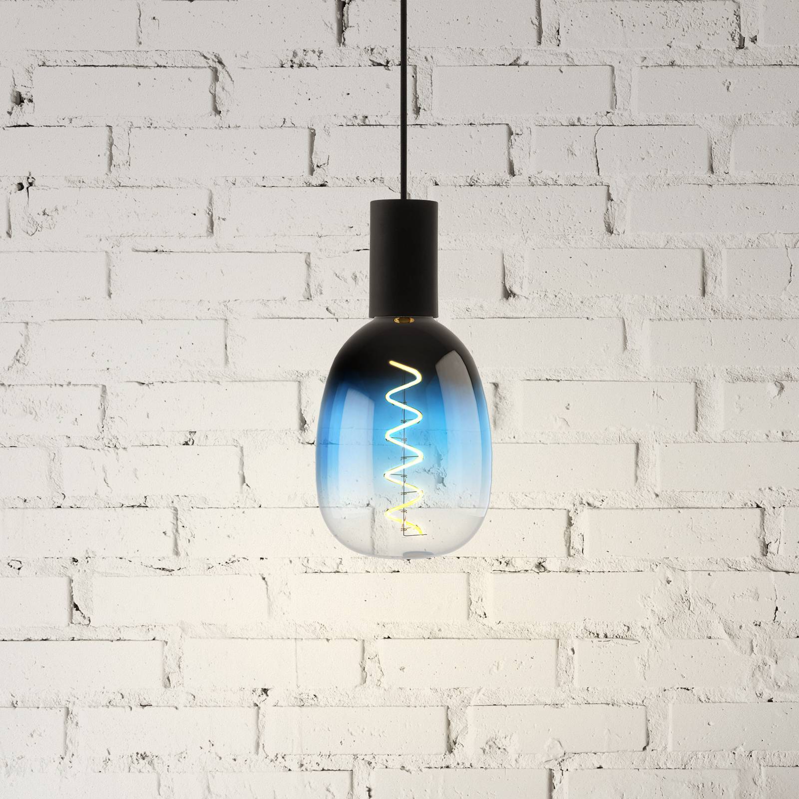 EGLO LED žárovka E27 4W T120 2 000K žhavicí vlákno modrá tlumená