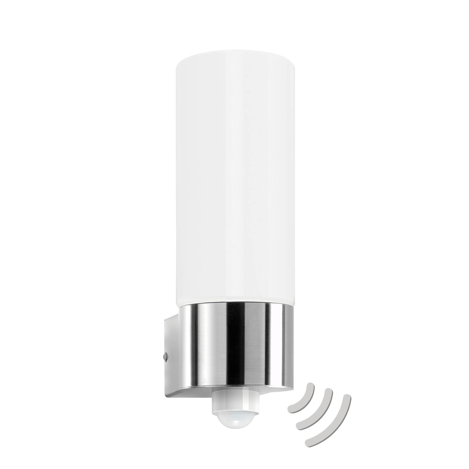 CMD Outdoor Sensor Wall Light - Modern - Silver