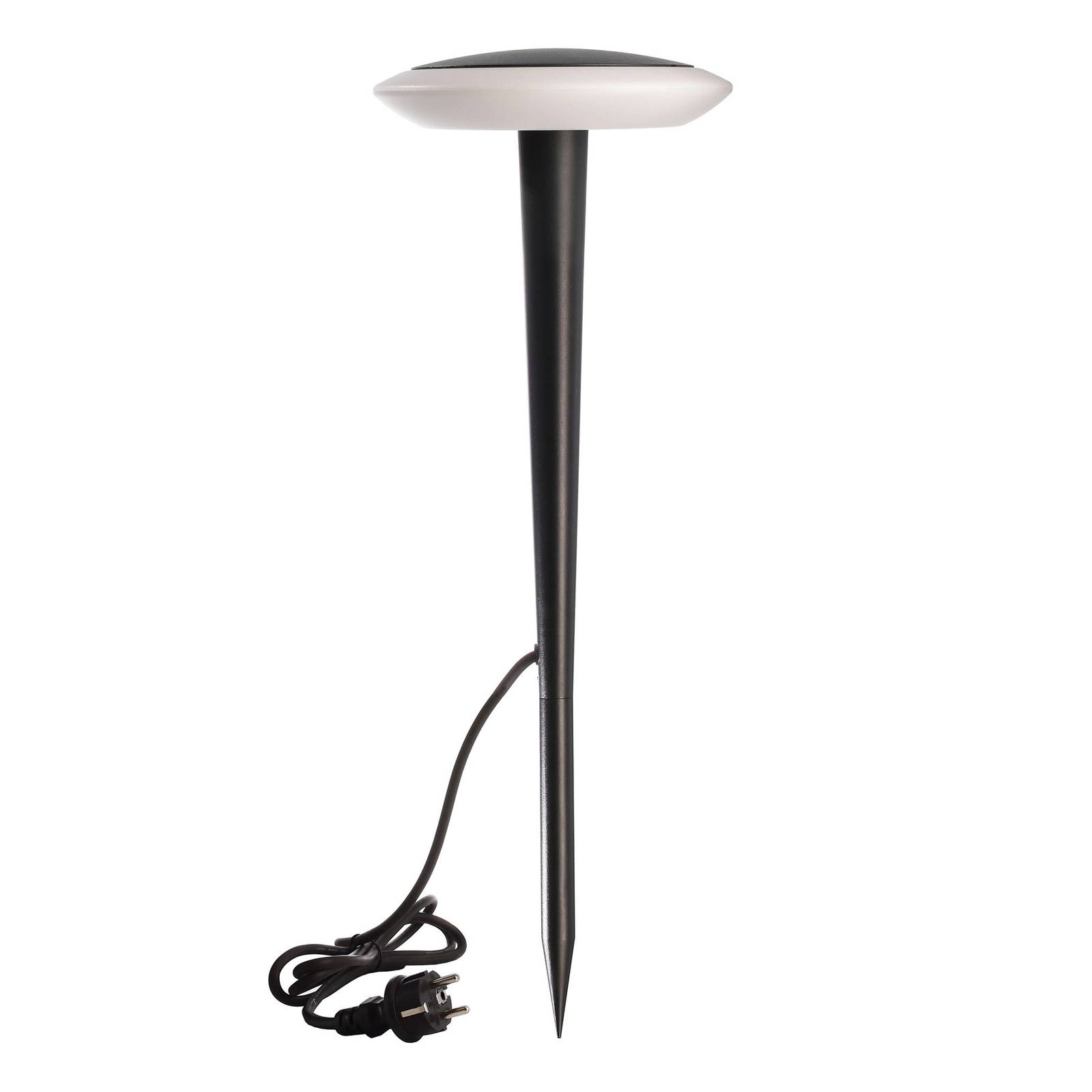 Potelet LED Bermuda avec piquet noir gris