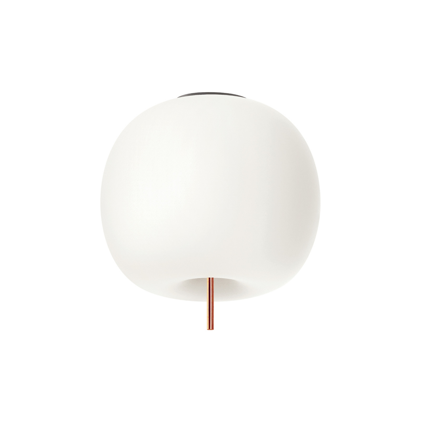kdln plafonieră Kushi culoare cupru/alb Ø 33 cm sticlă - Camera de zi / sufragerie - Design - opal cupru