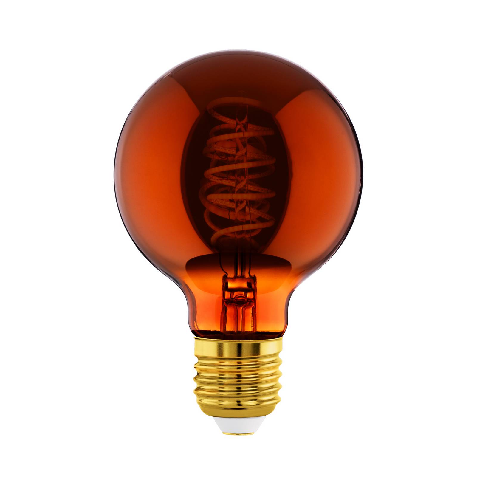 LED-Globe E27 G80 4W Filament 2.000K kupfer