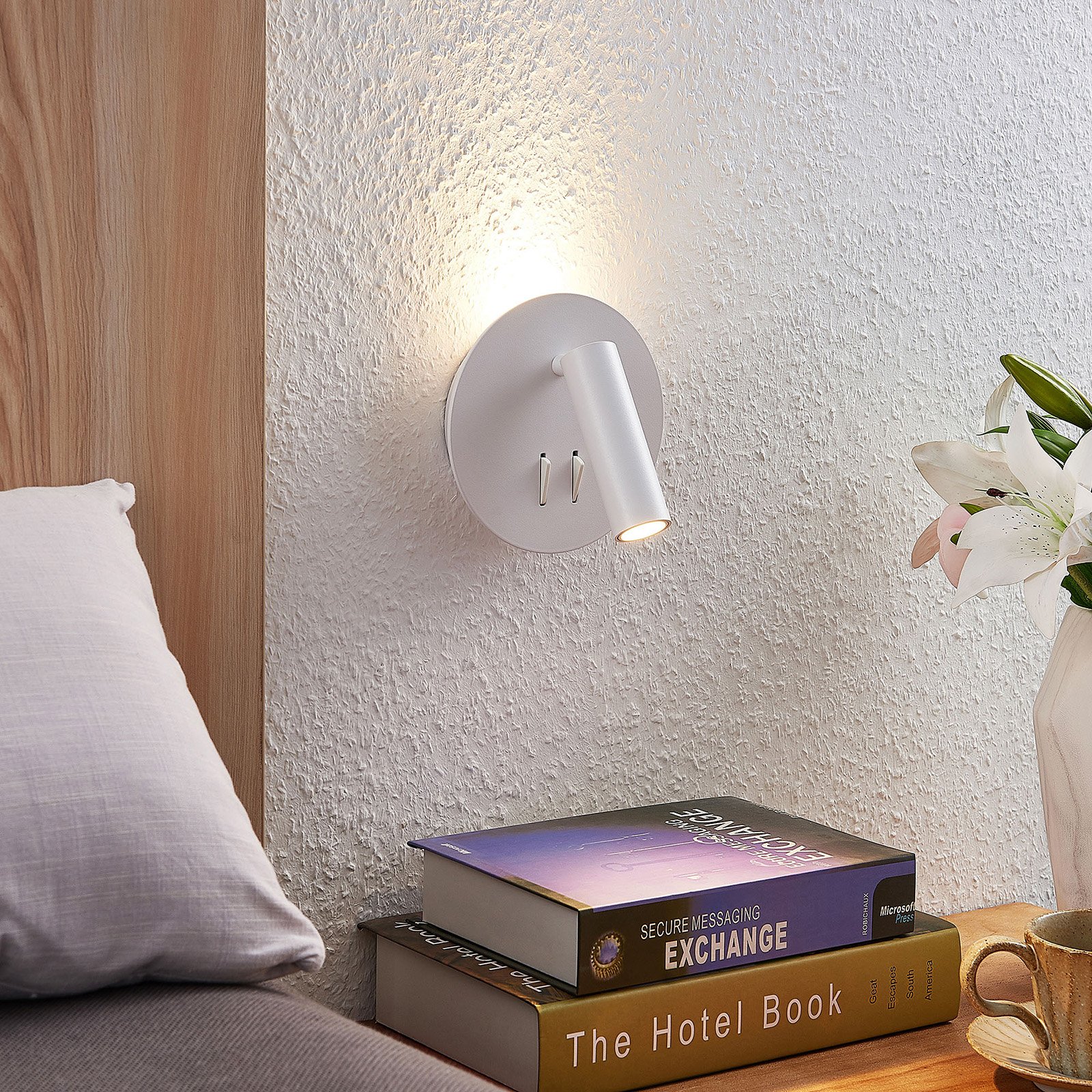 Magya LED 2 Round Vegglampe White - Lucande