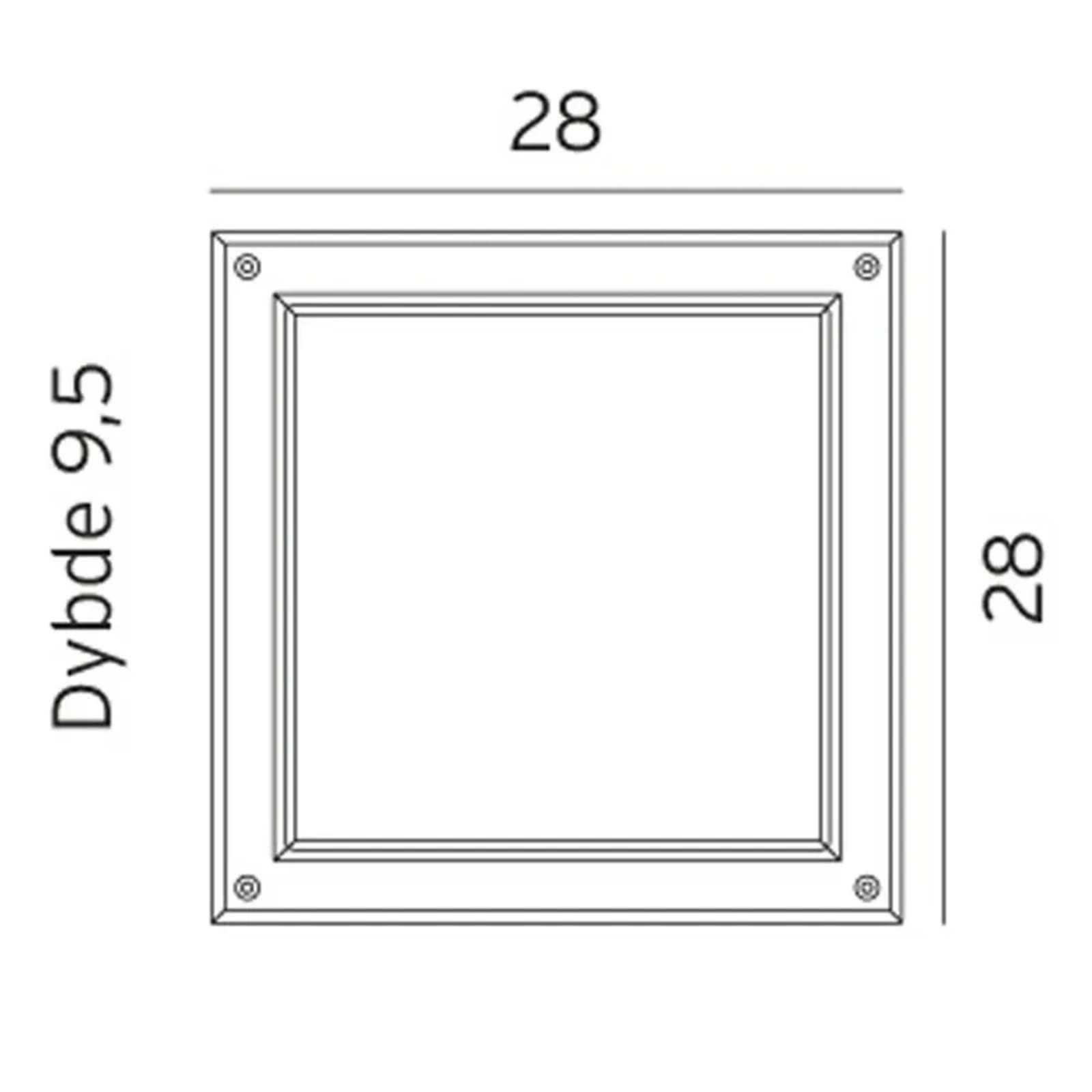 Nordland LED 11,3W Aplica de Exterior Graphite - Norlys