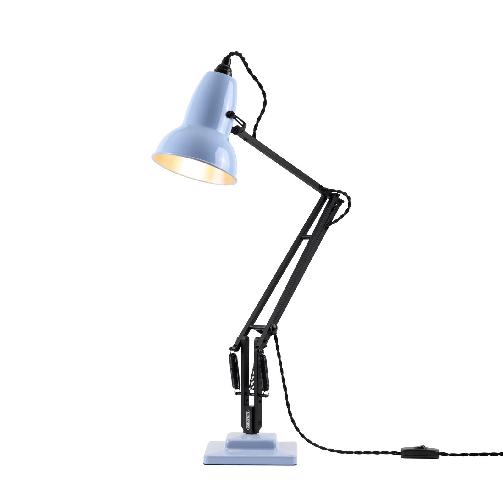 Lampe de table Anglepoise Original 1227, bleu opale/noir, 49 cm