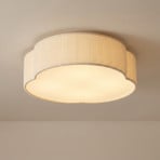 Lindby LED-kattovalaisin Winona, Cord, 48 cm, kermanvärinen, CCT
