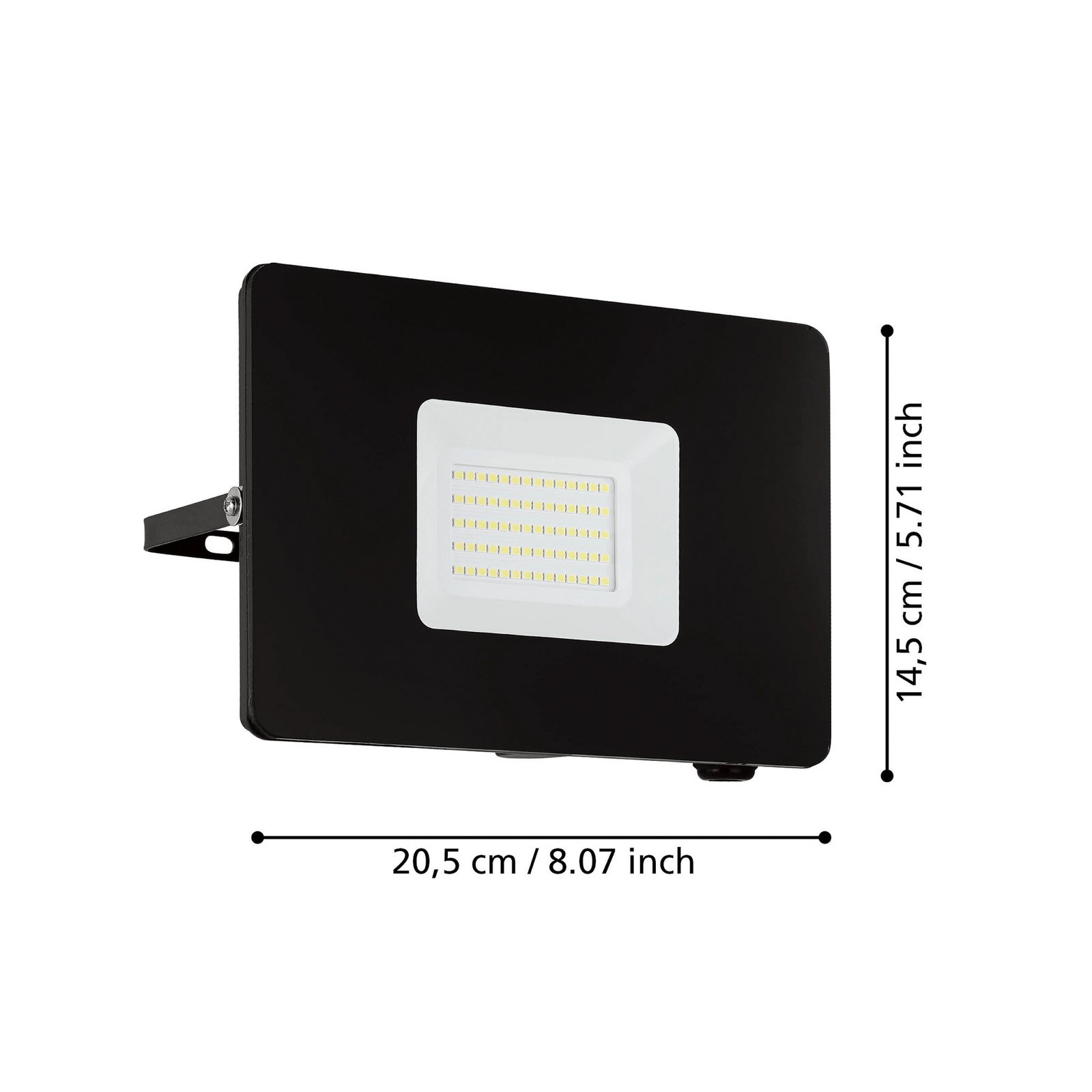 LED-kohdevalaisin ulos Faedo 3, musta, 50 W