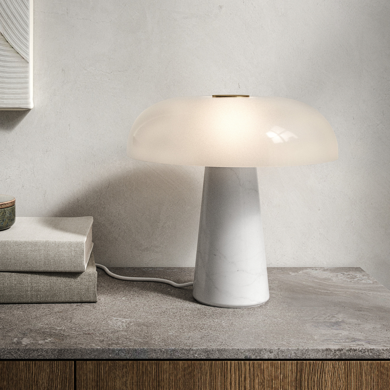 Glossy Bordslampa Vit - DFTP