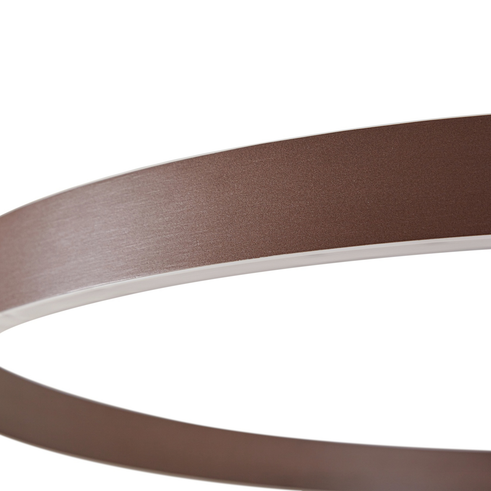 Lucande LED Pendant lamp Yonam, coffee, Ø 80cm