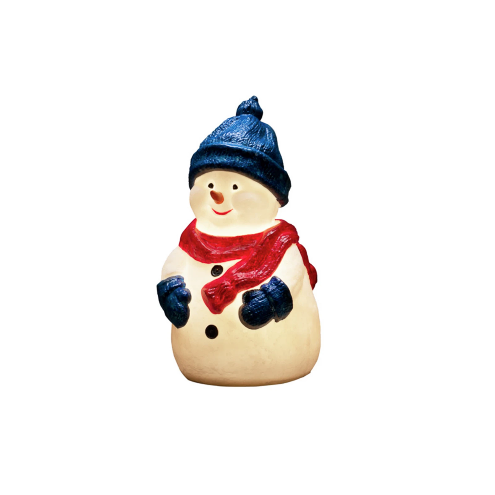 Figurine LED Bonhomme de neige, blanc chaud, IP44