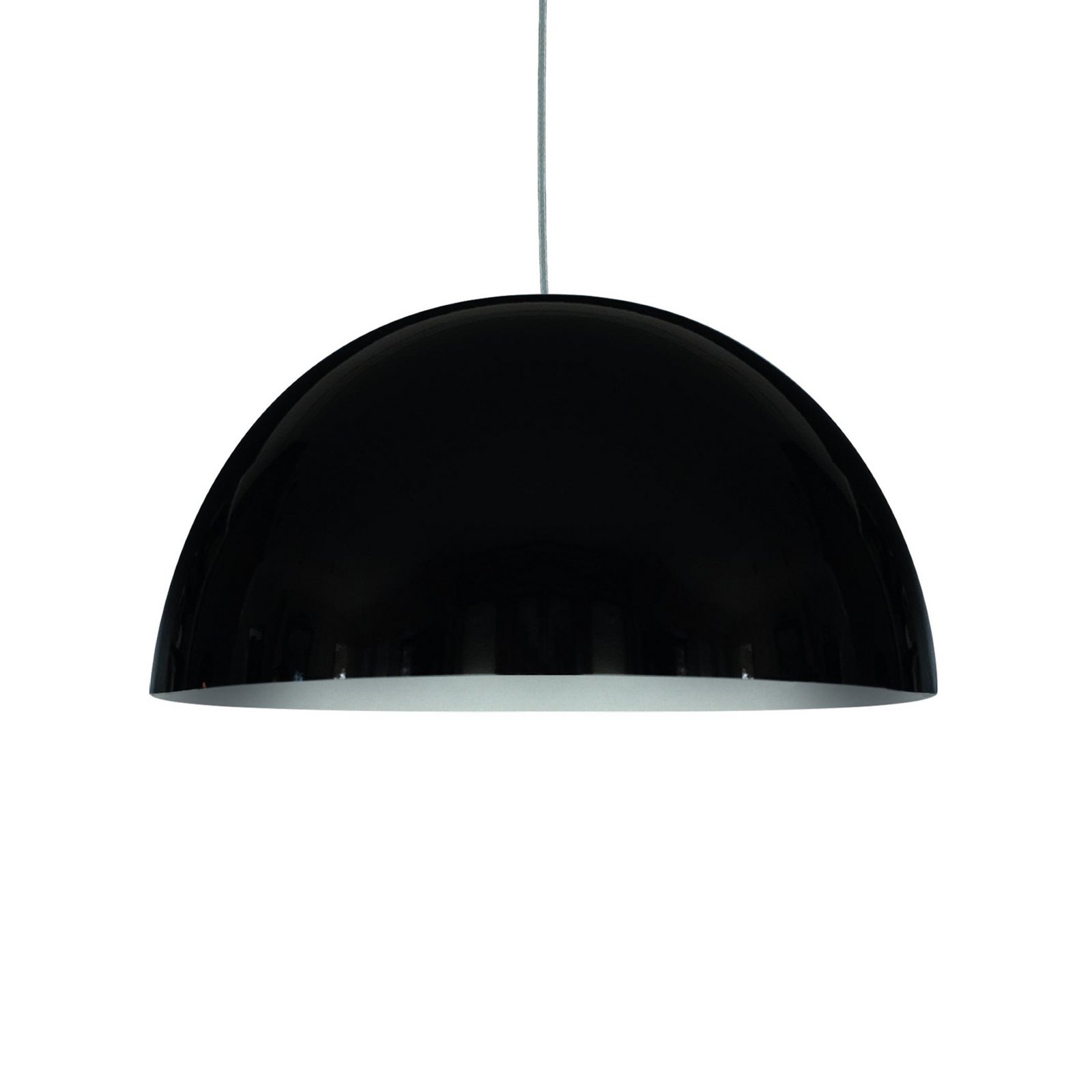 Oluce Hängeleuchte Sonora, schwarz, Kunststoff, E27
