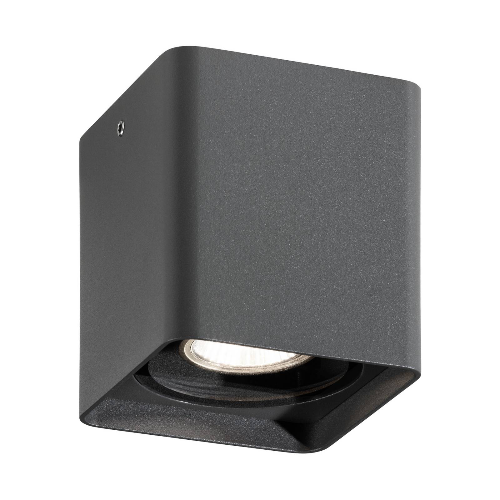 Außendeckenleuchte 5055, graphit, 10 cm, Metall, IP54, GU10