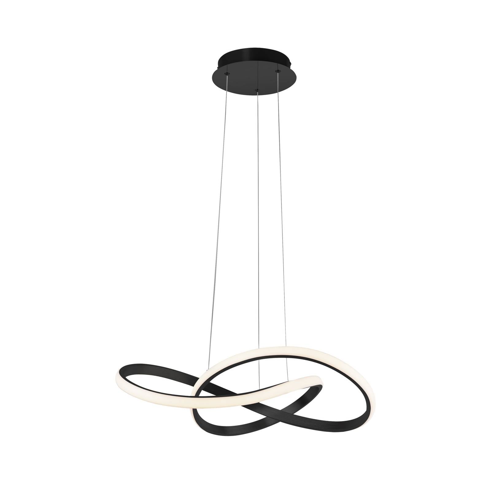 LED-Hängeleuchte Maria, 3-step-dim, schwarz
