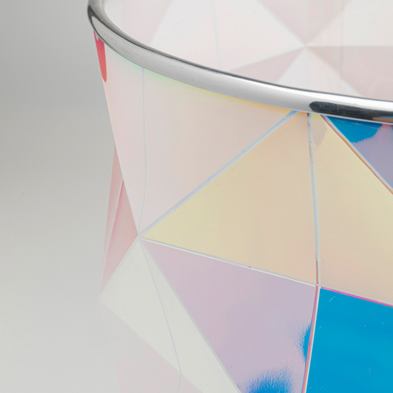 Kare namizna svetilka Coachella Colore, roza/modra/bela, 45, E27