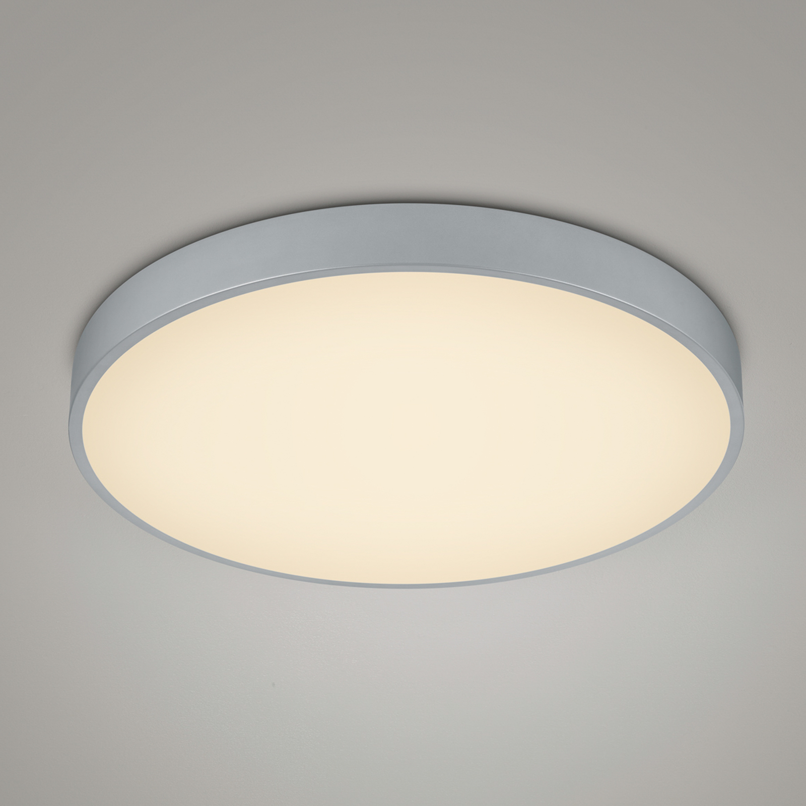 LED-taklampe Waco, CCT, Ø 49,5 cm, titan