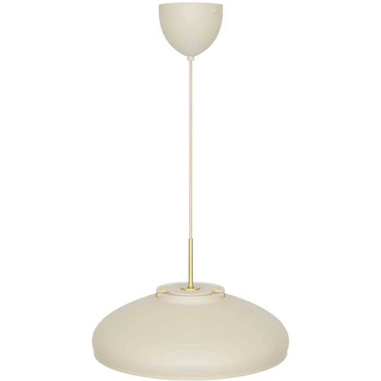 Pendelleuchte Latif, beigefarben, Ø 40 cm, Messing günstig online kaufen